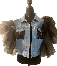 Load image into Gallery viewer, No Flex Zone Short Sleeve Jean Jacket