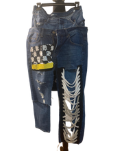 Load image into Gallery viewer, Sister Inspired Yellow Stripe Jeans